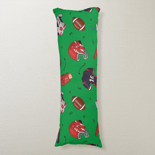 Fußballsportausrüstung mit Muster Seitenschläferkissen (Vorderseite Vertikal)