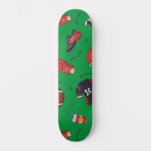 Fußballsportausrüstung mit Muster Skateboard (Vorderseite)
