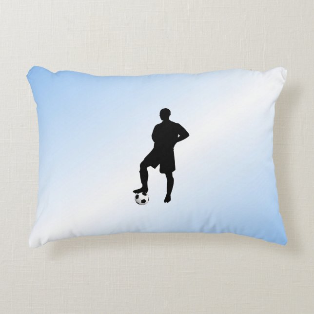 Fußballsportdesign Dekokissen (Vorderseite)