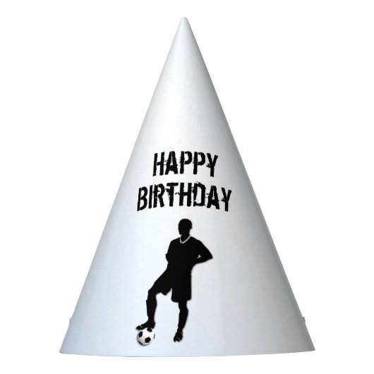 Fußballsportdesign Partyhütchen (Vorderseite)