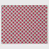 Fußballsportmuster Geschenkpapier (Flach)