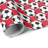 Fußballsportmuster Geschenkpapier (Rolleneckpunkt)