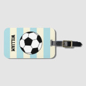Fußballsportspieler Individuelle Name Gepäckanhänger (Vorderseite (Horizontal))