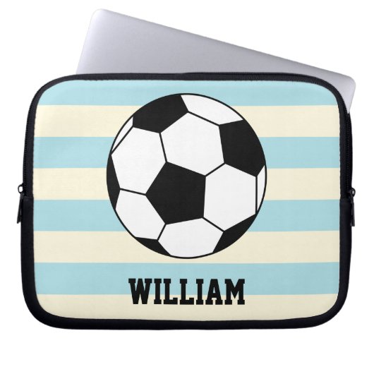 Fußballsportspieler Individuelle Name Laptopschutzhülle (Vorderseite)