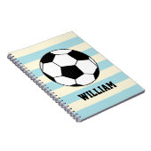 Fußballsportspieler Individuelle Name Notizblock (Rechte Seite)