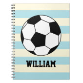 Fußballsportspieler Individuelle Name Notizblock (Vorderseite)