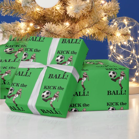 Fußballsporttrainer Geburtstag Geschenkpapier (Feiertage)