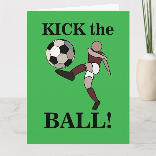 Fußballsporttrainer Geburtstag Karte (Vorderseite)