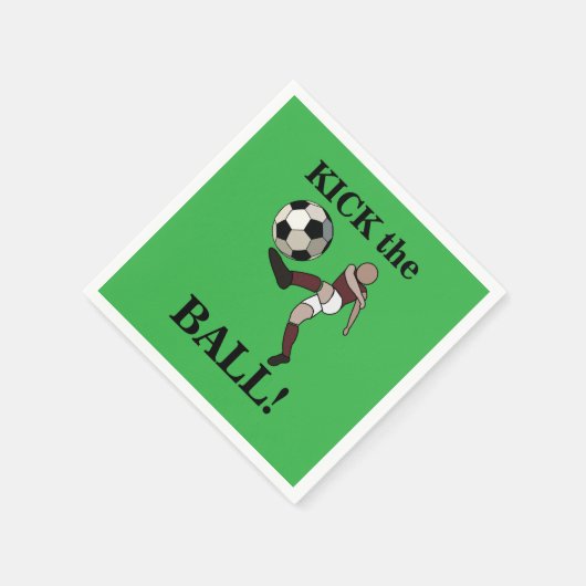 Fußballsporttrainer Geburtstagsparty Serviette (Ecke)