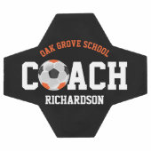 Fußballsporttrainer - Orange Soccer Ball (Flach)