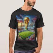 Fußballstadien mit US Fifa Weltmeisterschaft games T-Shirt (Vorderseite)