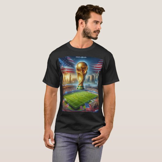 Fußballstadien mit US Fifa Weltmeisterschaft games T-Shirt (Vorne ganz)