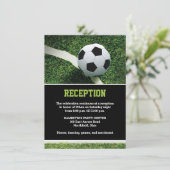 Fußballstadion bei Night Bar Mitzvah Empfang Card Einladung (Stehend Vorderseite)