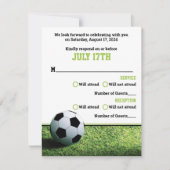 Fußballstadion bei Night Bar Mitzvah RSVP Card Einladung (Vorderseite)