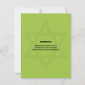 Fußballstadion bei Night Bar Mitzvah RSVP Card Einladung (Rückseite)