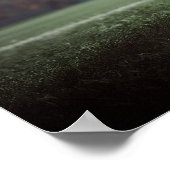 Fußballstadion Blue Dramatisches Foto Poster (Ecke)