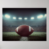 Fußballstadion Blue Dramatisches Foto Poster (Vorne)