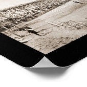 Fußballstadion Foto 1907 Poster (Ecke)