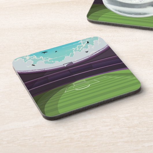 Fußballstadion Getränkeuntersetzer (Linke Seite)