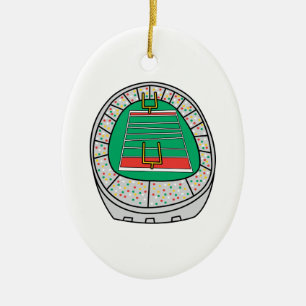 Fußballstadion-Grafik Keramik Ornament