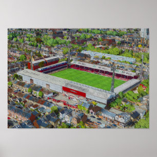 Fußballstadion Kunst - Brentford, London Poster
