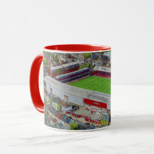 Fußballstadion Kunst - Brentford, London Tasse