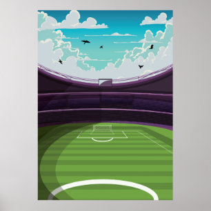 Fußballstadion Poster