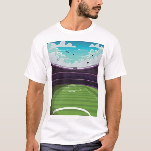Fußballstadion T-Shirt (Vorderseite)