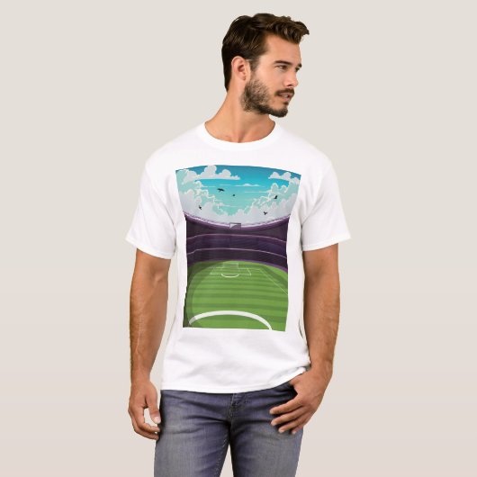 Fußballstadion T-Shirt (Vorne ganz)