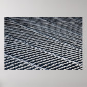 Fußballstadionsitze der leeren Uni Poster (Vorne)