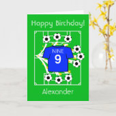 Fußballstar (All Blue) Karte (Gelbe Blume)