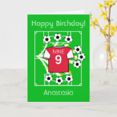 Fußballstar (Arsenal Red) Karte (Gelbe Blume)