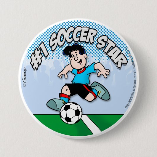 Fußballstar Button (Vorderseite)