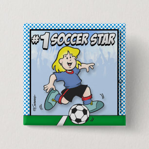 Fußballstar Button