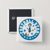 Fußballstar Button (Vorne & Hinten)