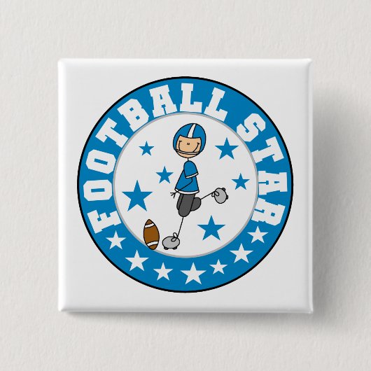 Fußballstar Button (Vorderseite)