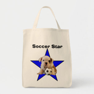 Fußballstar-englische Tragetasche