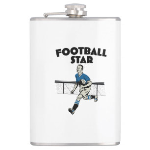 Fußballstar Flachmann
