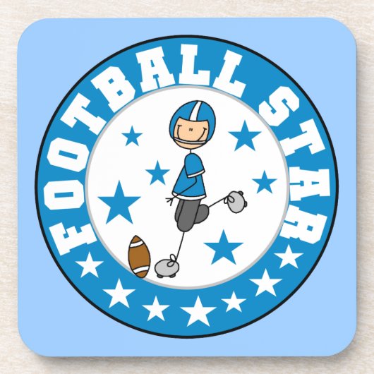 Fußballstar Getränkeuntersetzer (Vorderseite)