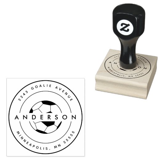 Fußballstar Gummistempel (Stempel)