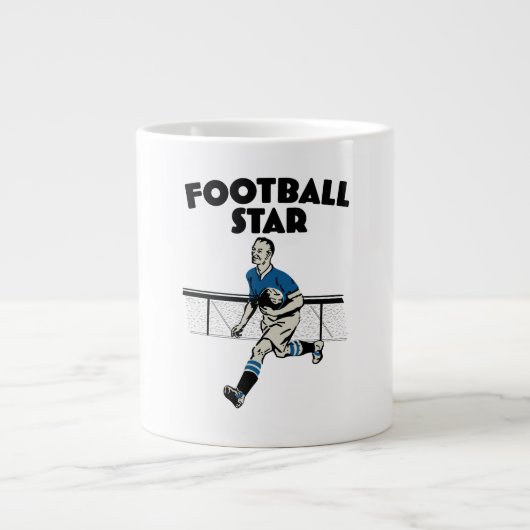 Fußballstar Jumbo-Tasse (Vorderseite)