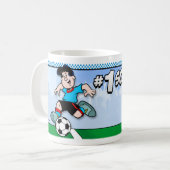 Fußballstar Kaffeetasse (Vorderseite Links)