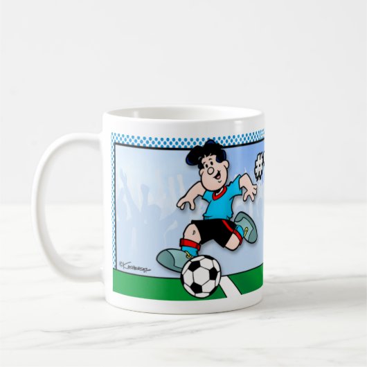 Fußballstar Kaffeetasse (Links)