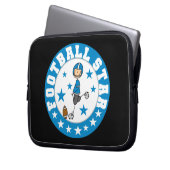 Fußballstar Laptopschutzhülle (Vorderseite Links)