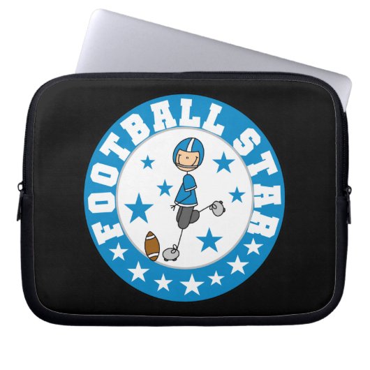 Fußballstar Laptopschutzhülle (Vorderseite)