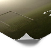 Fußballstar Motivierend Poster (Ecke)