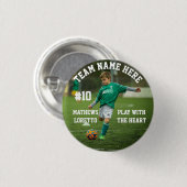 Fußballstar | Name Quote Number Team Foto Button (Vorne & Hinten)