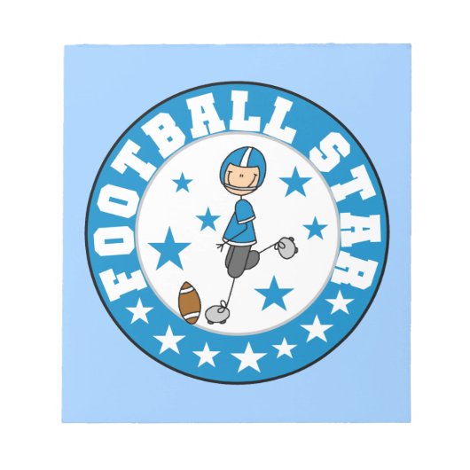 Fußballstar Notizblock (Vorderseite)