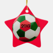 Fußballstar-Ornament Keramikornament (Hinten)
