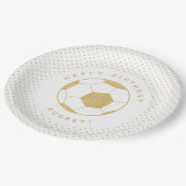 Fußballstar Pappteller (Schrägansicht)